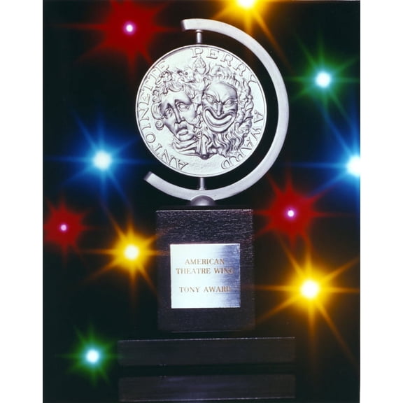 Tony Award Trophy Picture with Lights Background Photo Print (8 x 10)