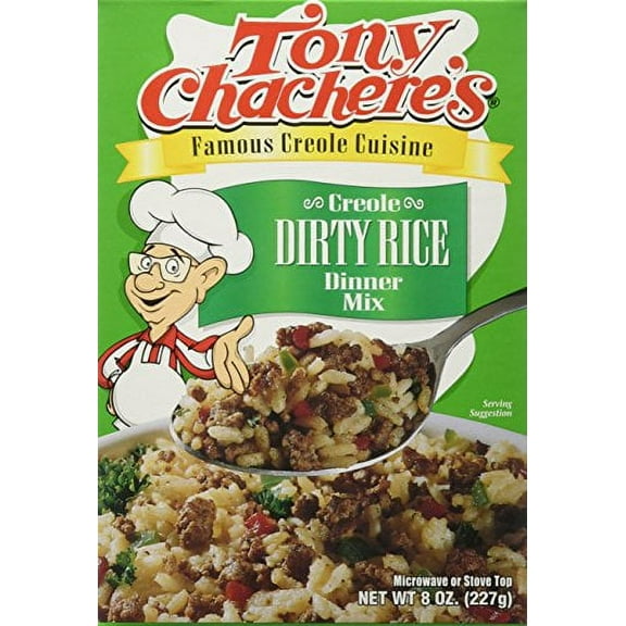 Tony Chachere Rice Dinner Mix, Dirty Rice, 4 Count