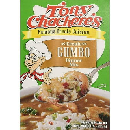 Tony Chachere Rice Dinner Mix, Gumbo, 4 Count
