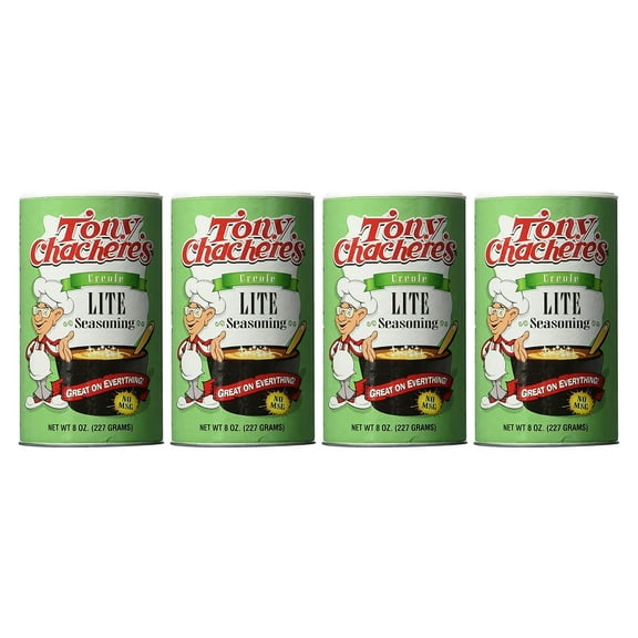 Tony Chachere Seasoning Blends, Lite Salt Creole, 4 Count