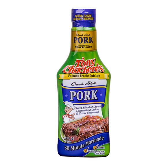 Pack of 6, Tony Chachere's Creole Style Pork Marinade, 12 fl oz