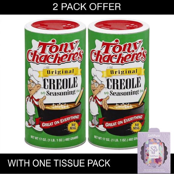 Tony Chachere's, Cajun, Creole, Original Seasoning, 17 oz, Shelf Stable, Nut Free
