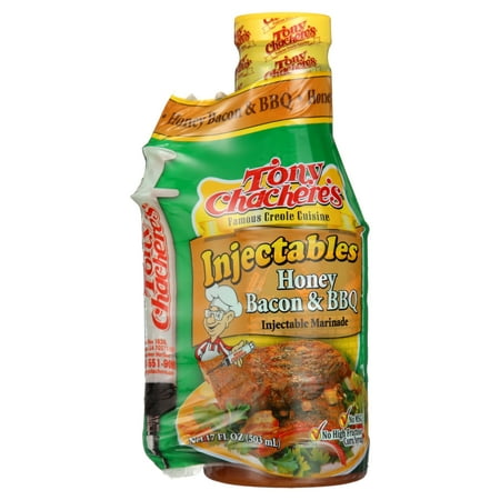 Tony Chachere's, Cajun, Injectable Marinade, Honey Bacon & BBQ 17 oz