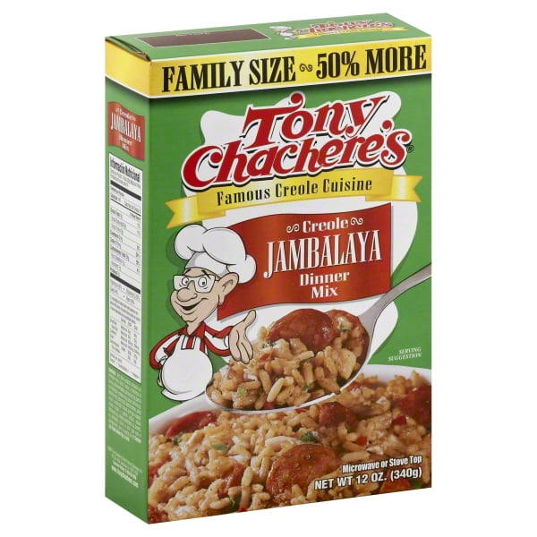 Tony Chachere's, Cajun, Jambalaya, Rice, Dinner Mix, Family Size, 12 oz