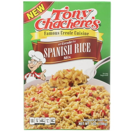 Tony Chachere’s Cajun Spanish Rice Dinner Mix, 7 oz, Shelf Stable, No MSG, Nut-Free