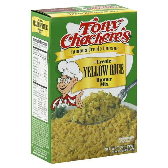Tony Chachere's Creole Yellow Rice Dinner KKS1Mix, 7 Ounce (Pack of 12)