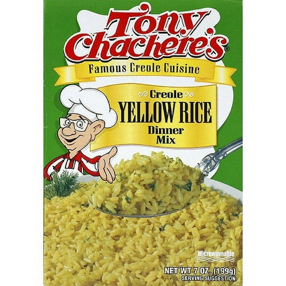Tony Chachere's Creole Yellow Rice Dinner Mix, 7 oz, (Pack of 12)