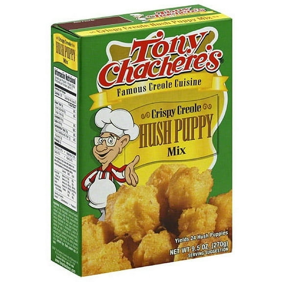 Tony Chachere's Crispy Creole Hush Puppy Mix, 9.5 oz, (Pack of 12)