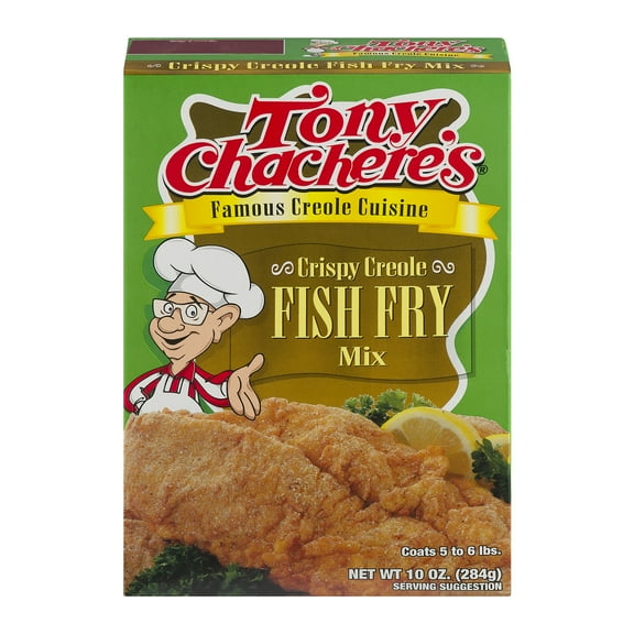 Tony Chachere's, Crispy, Fish Fry Mix, Cajun, 10 oz, Batters & Coatings, Shelf-Stable, Regular Size
