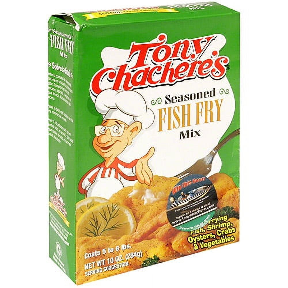 Tony Chachere's Famous Creole Cuisine Seasoned Fish Fry Mix, 10 oz