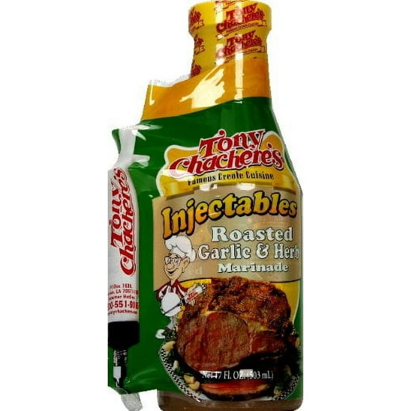 Tony Chachere's Garlic Herb Marinade & Injectible 17 oz (Pack of 6)