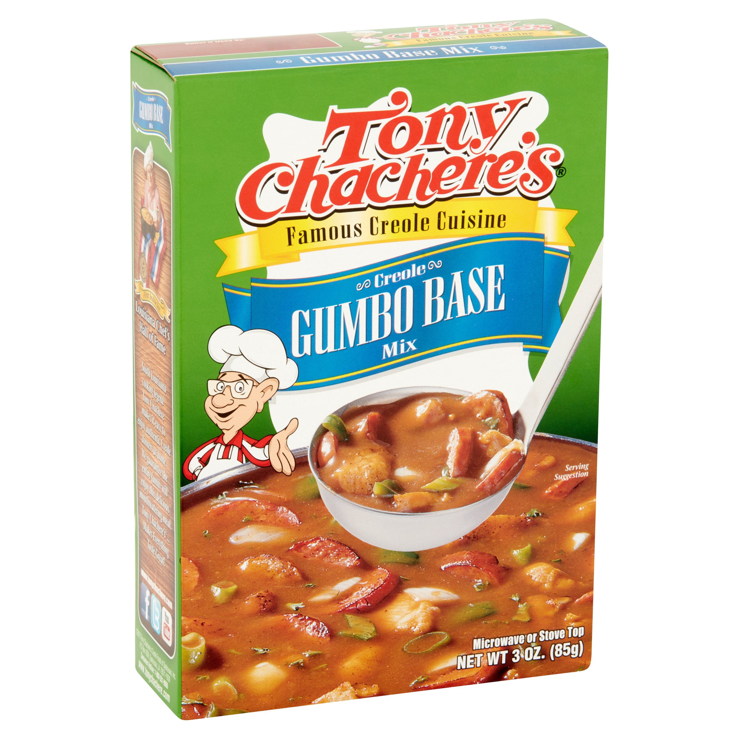 Tony Chachere’s, Gumbo, Base Mix, Cajun, 3 oz