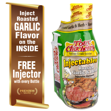 Tony Chachere's Injectable Roasted Garlic & Herb Marinade, 17 fl oz