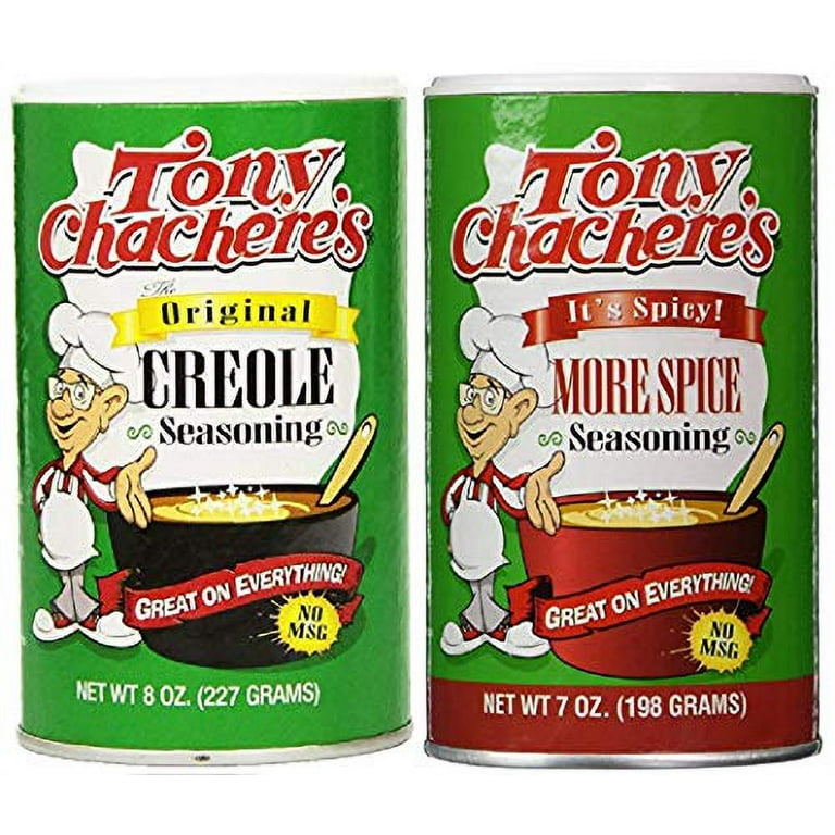 Tony Chachere's No MSG Spicy Cajun Creole Seasoning Bundle - 1