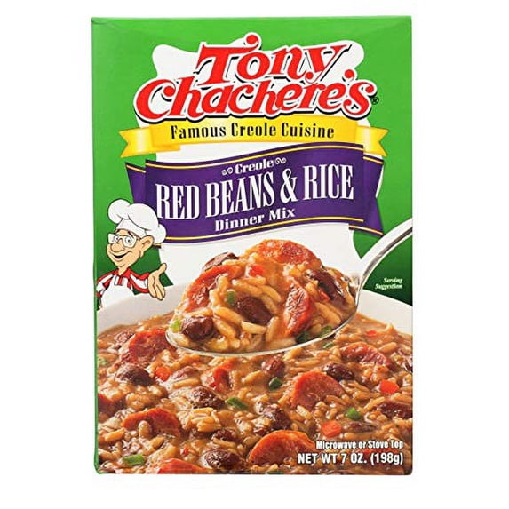 Tony Chachere's Red Bean & Rice Dinner 7 oz (Pack of 12)