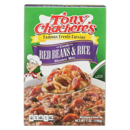 Tony Chachere’s, Rice, Dinner Mix, Cajun, Red Beans and Rice, 7 oz, Shelf-Stable