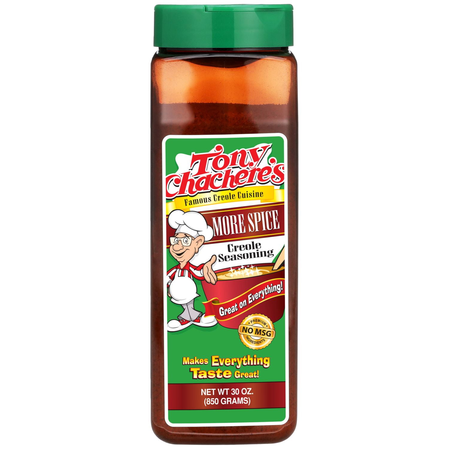 Tony Chacheres, Seasoning, Cajun, More Spice, 30 oz