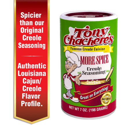 Tony Chachere’s, Seasoning, Cajun, More Spice, 7 oz