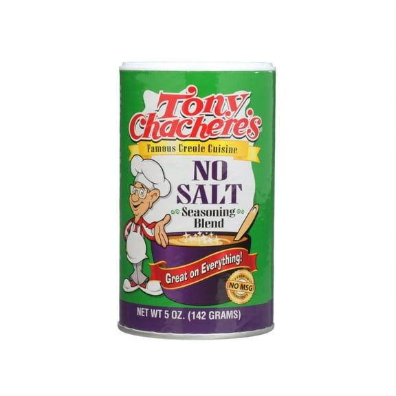 Tony Chachere’s, Seasoning, Cajun, No Salt, 5 oz