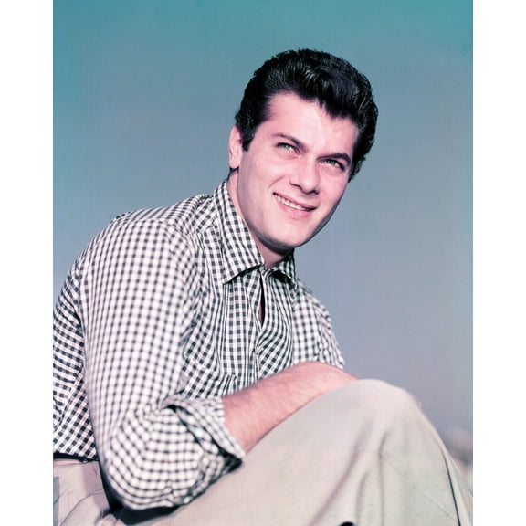 Tony Curtis 24X36 Classic Hollywood Poster Smiling 1950's In Checkered Outfit