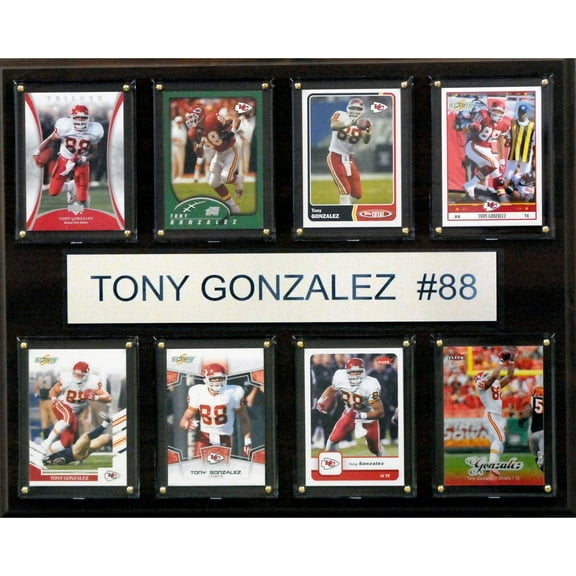 Tony Gonzalez Kansas City Chiefs 12'' x 15'' Plaque