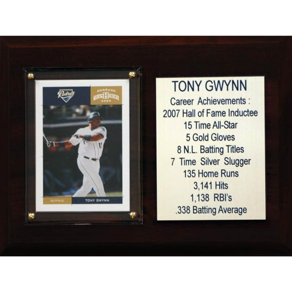 Tony Gwynn San Diego Padres 6'' x 8'' Plaque