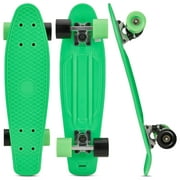 Tony Hawk 22" Mini Cruiser Skateboard, Penny Style Skateboard for Kids and Beginners, Green