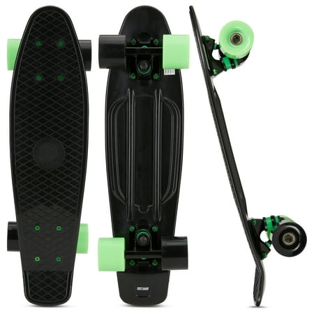 Tony Hawk 22" Mini Skateboard, Penny Style Cruiser Skateboard for Kids and Beginners, Black