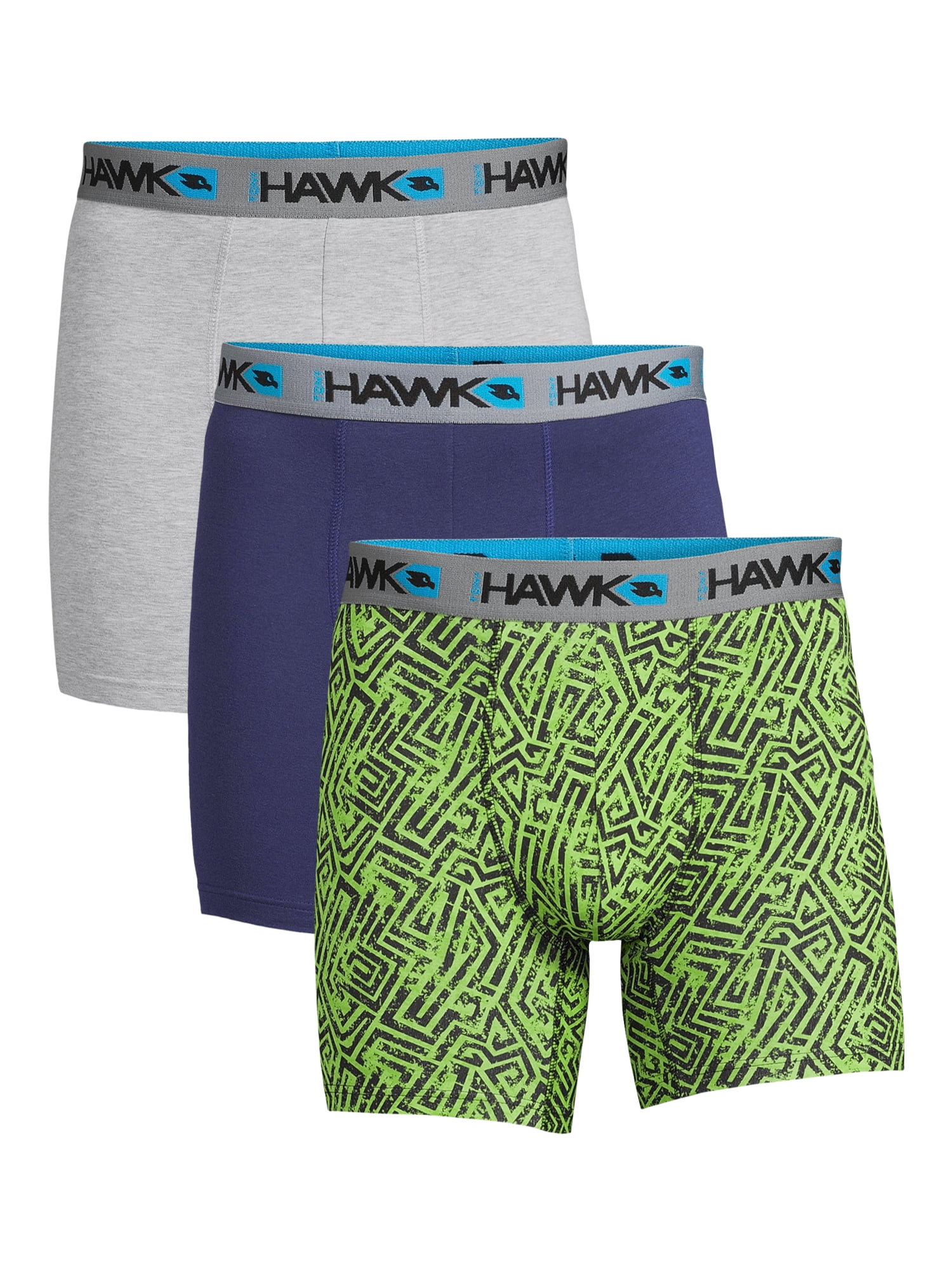 Tony Hawk 3-Pack Adult Mens Cotton Stretch Boxer Briefs, Sizes S-XL ...