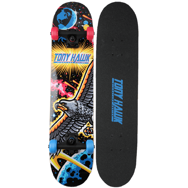 Tony Hawk 31" Popsicle Space Hawk Complete Skateboard with Pro Trucks