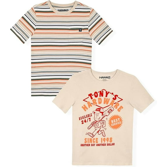 Tony Hawk Boys 2 Pack Graphic T Shirts , Size 8-16