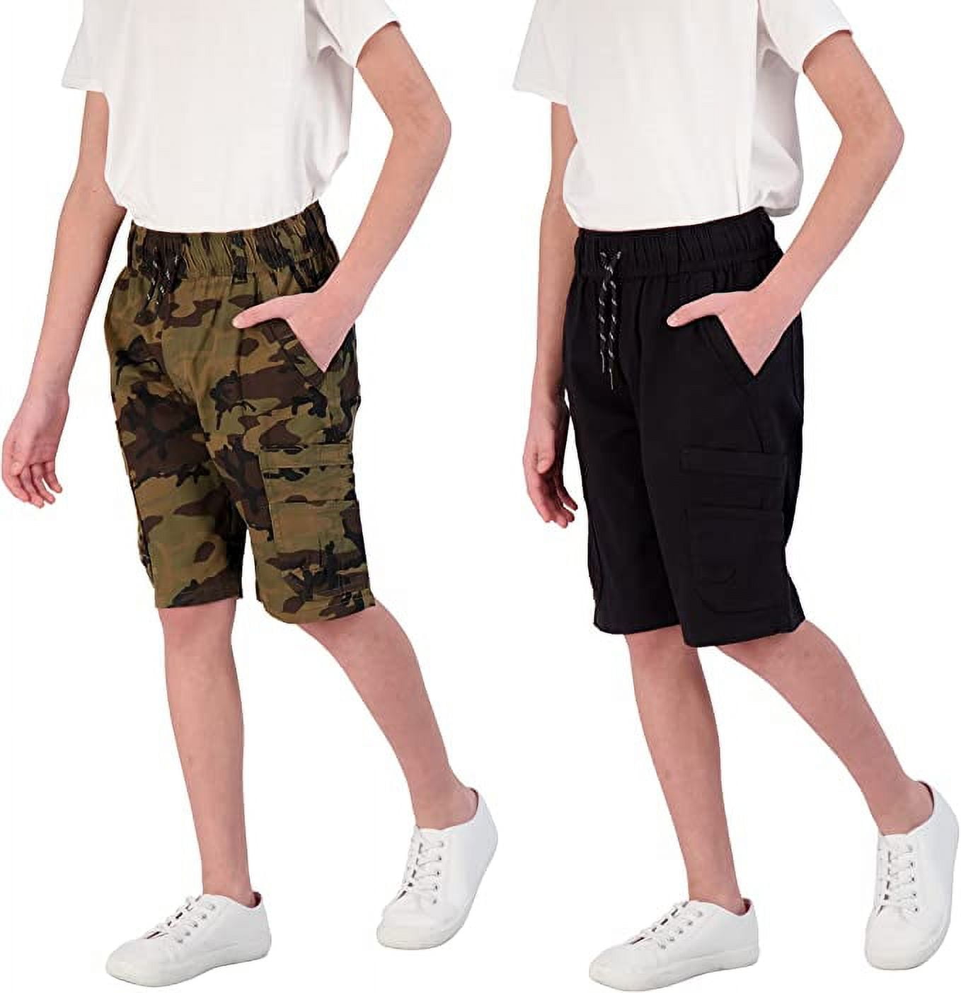 Short Tony Hawk Garçon Taille M Gris Avec Cordon Et 4 Poches