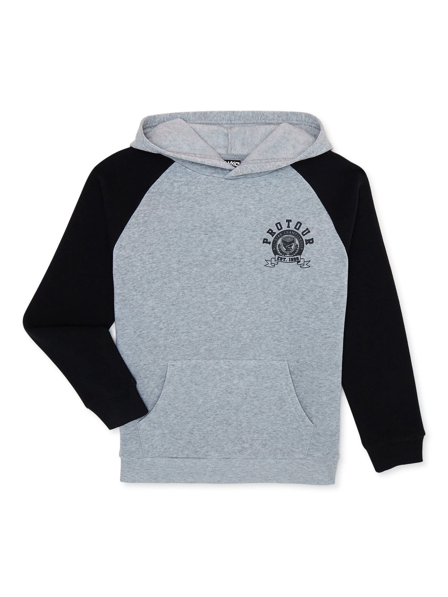 Sweat à Capuche Garçon Tony Hawk, Motif Fern, Taille Small (8 Ans), Bleu Foncé/gris, Neuf