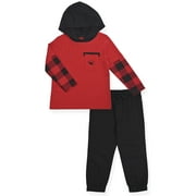 Tony Hawk Boys Long Sleeve Hooded Top and Jogger Pant 2 Piece Outfit Set, Sizes 4-12