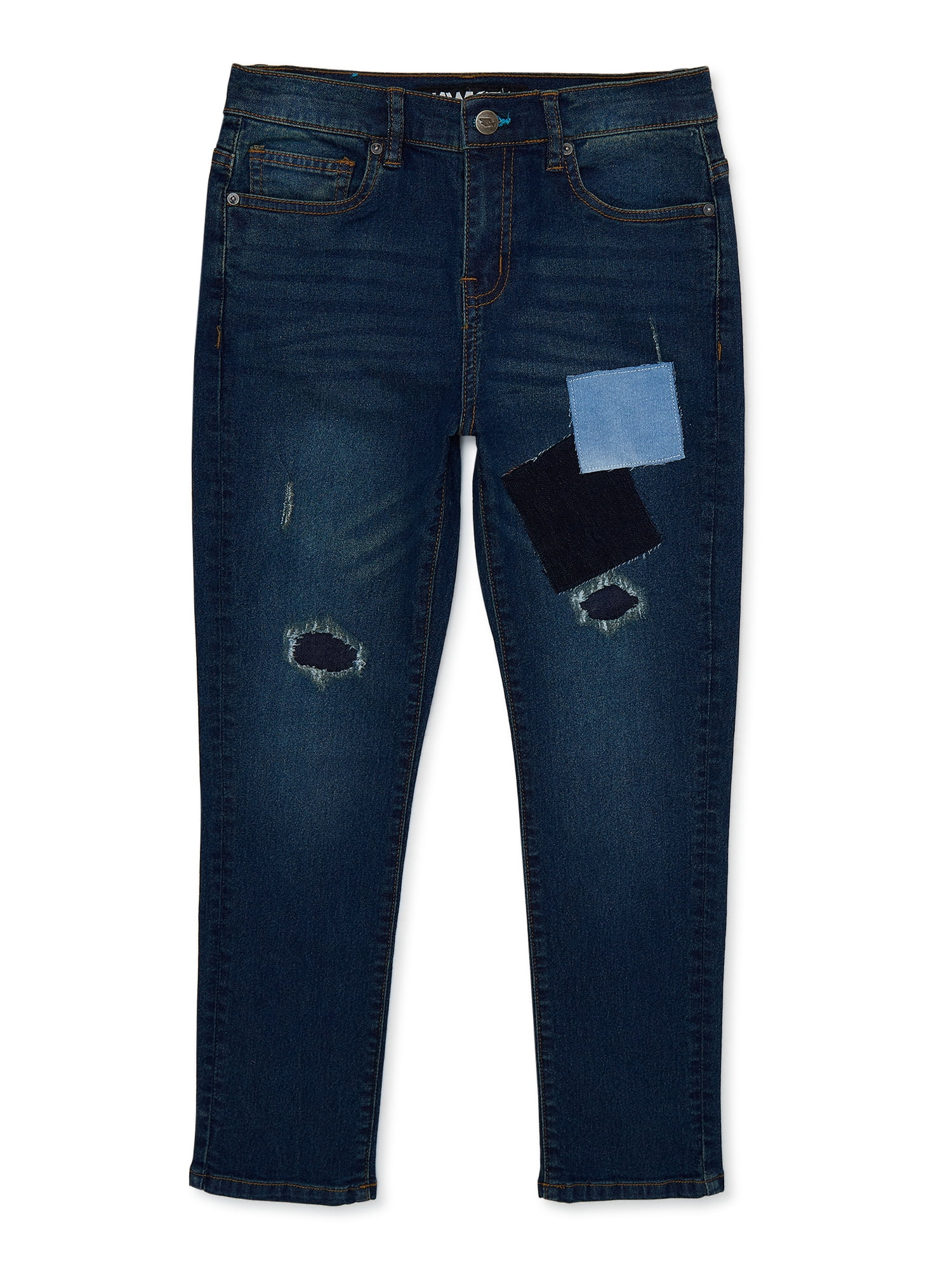 Tony Hawk Boys Patched Denim Jeans, Sizes 4-16 - Walmart.com