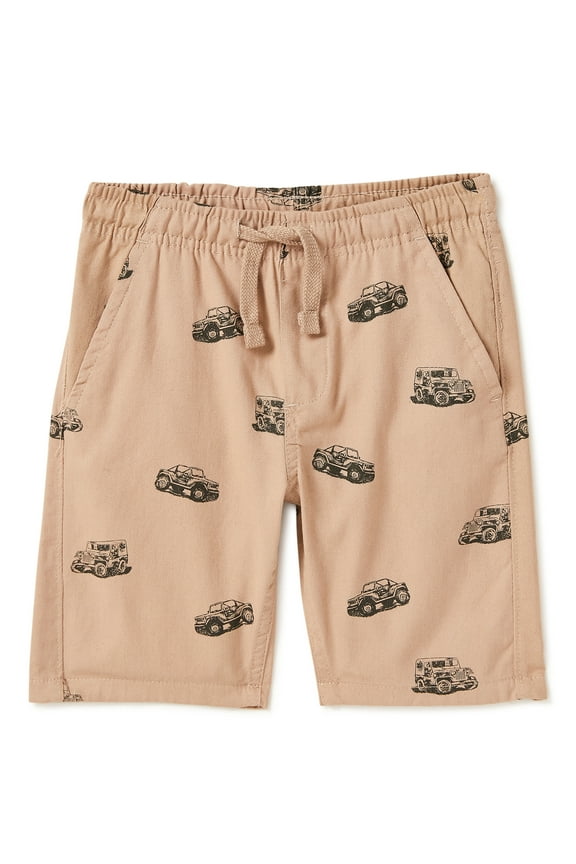 Boys Printed Pull-On Shorts, Sizes 4-16