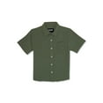 thumbnail image 1 of Tony Hawk Boys Short Sleeve Hybrid Button-Up Shirt, Sizes 4-16, 1 of 3