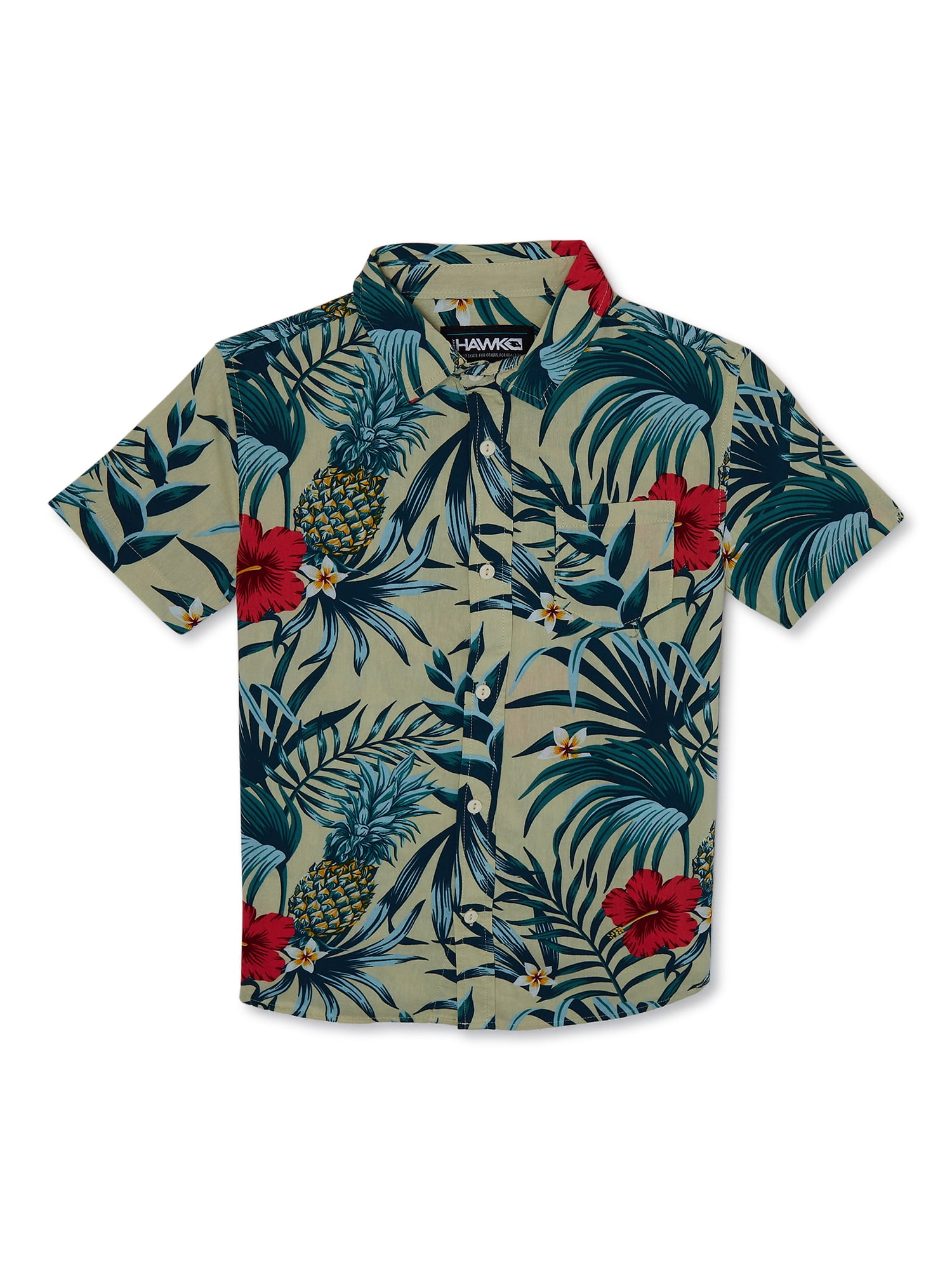 Original Penguin Men's Short Sleeve Button-Down Shirt - Ditsy Floral Print, Poplin Fabric, Heritage Slim Fit - View #4