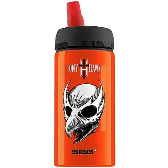 Sigg Tony Hawk Lil Skt Aluminum Water Bottle 0.4L, Leak-Proof, Case of 6, Model HG1547769