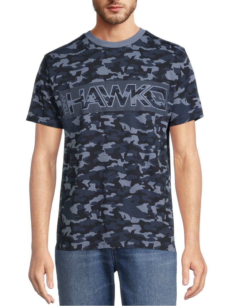 Tony Hawk Men's Camo Hawk Logo T-Shirt, Sizes S-XL - Walmart.com
