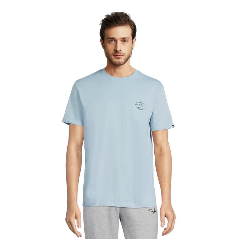 Blue graphic tee men 2025