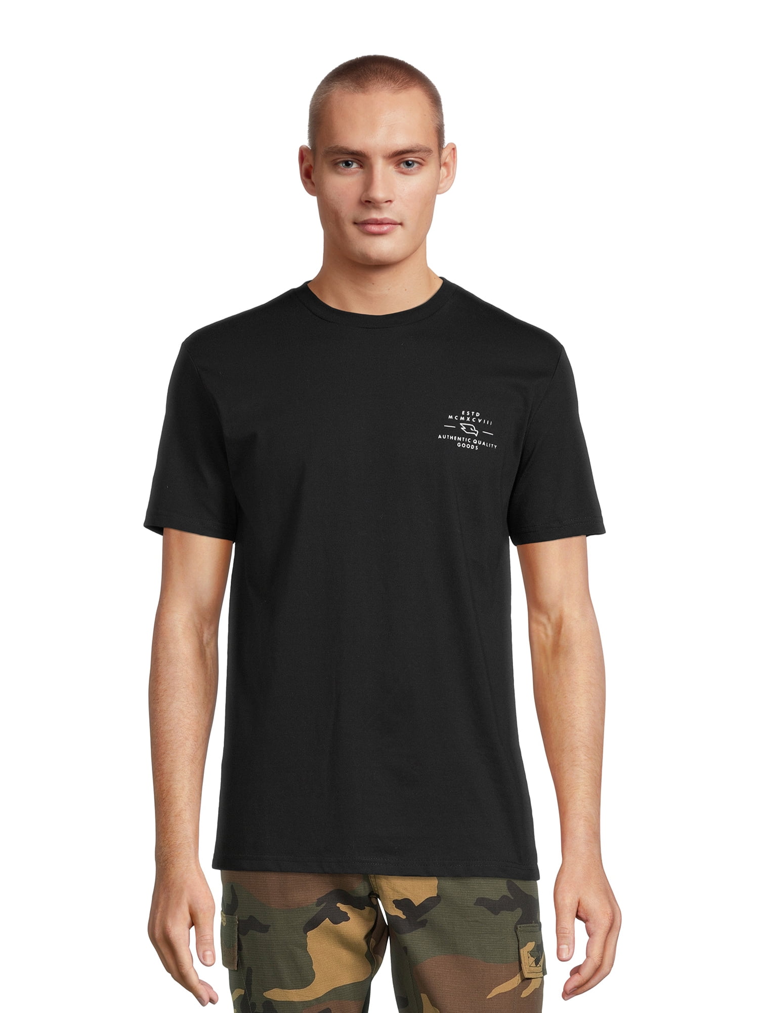 Tony Hawk Men's Chest Script Graphic Tee with Short Sleeves, Sizes S-XL ...