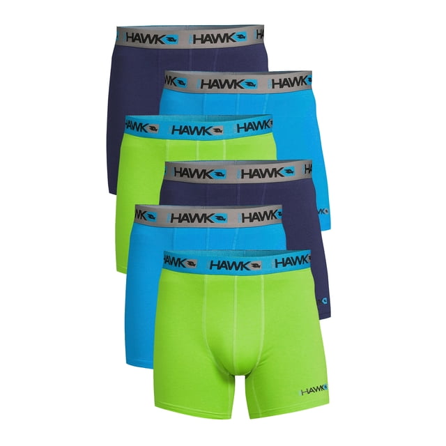Tony Hawk - Tony Hawk Men's Boxer Briefs 8-PK Short Leg Trunk Athletic Cotton Stretch No Fly Tony Hawk - Tony Hawk Men's Boxer Briefs 8-PK Short Leg Trunk Athletic Cotton Stretch No Fly