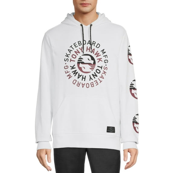 Tony Hawk Men’s Hawk Logo Fleece Hoodie Sweatshirt, Sizes S-XL