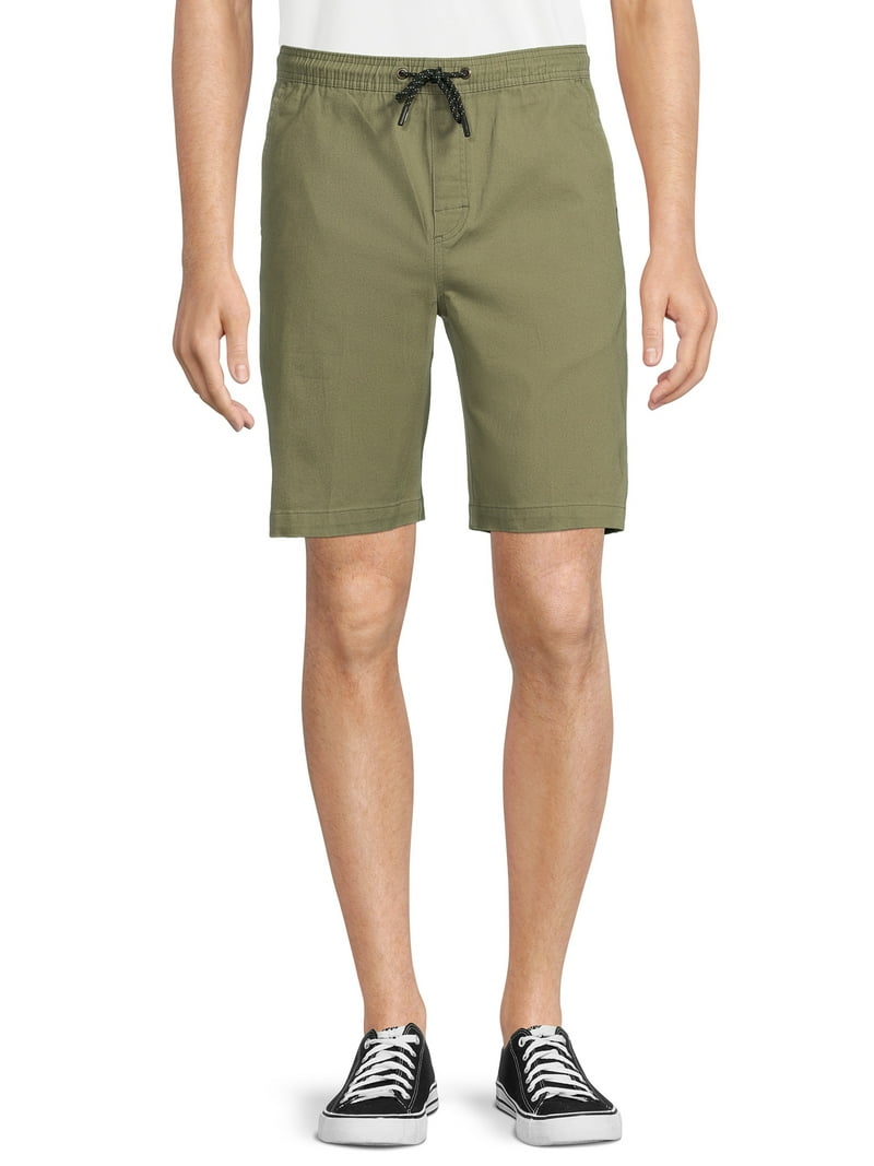 Tony Hawk Men's Pull-On Stretch Twill Shorts, Sizes S-XL, Mens