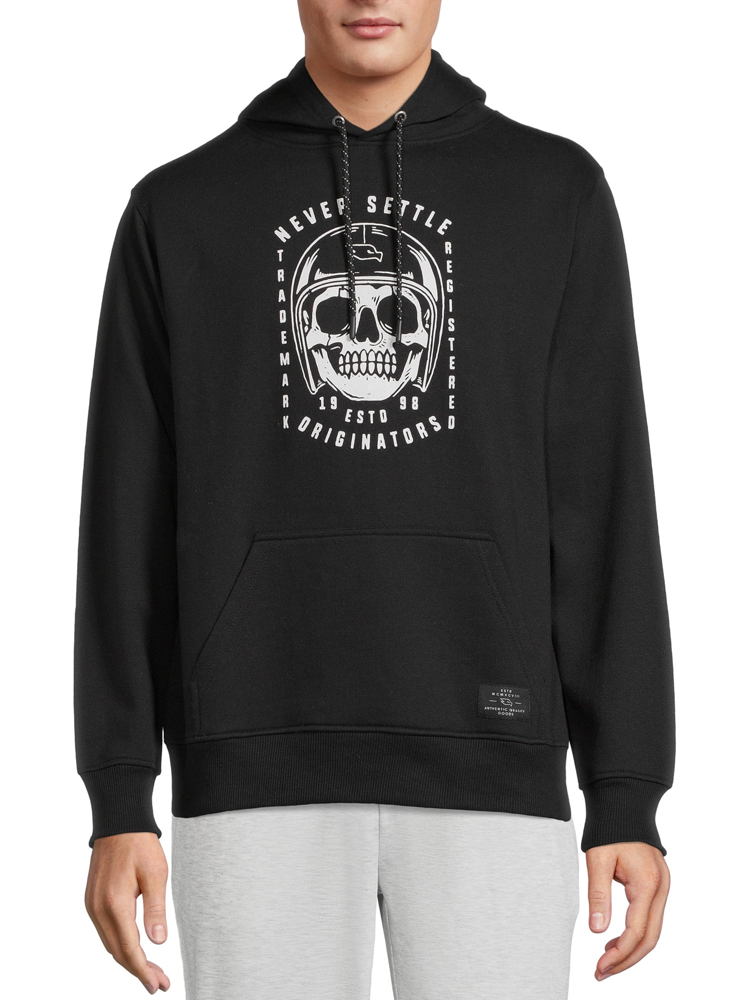Tony Hawk Men's Skull Logo Pullover Fleece Hoodie Sweatshirt, Sizes S ...