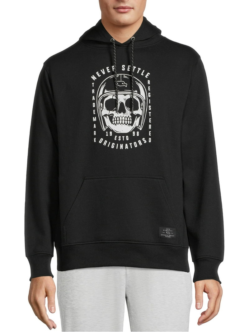 Tony Hawk Men's Skull Logo Pullover Fleece Hoodie Sweatshirt