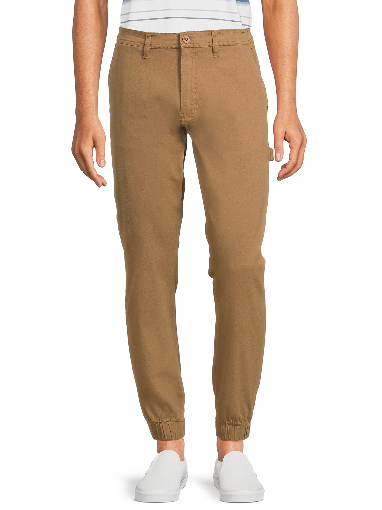 Tony Hawk Men’s Straight Twill Workwear Joggers, Sizes 30-38 - Walmart.com
