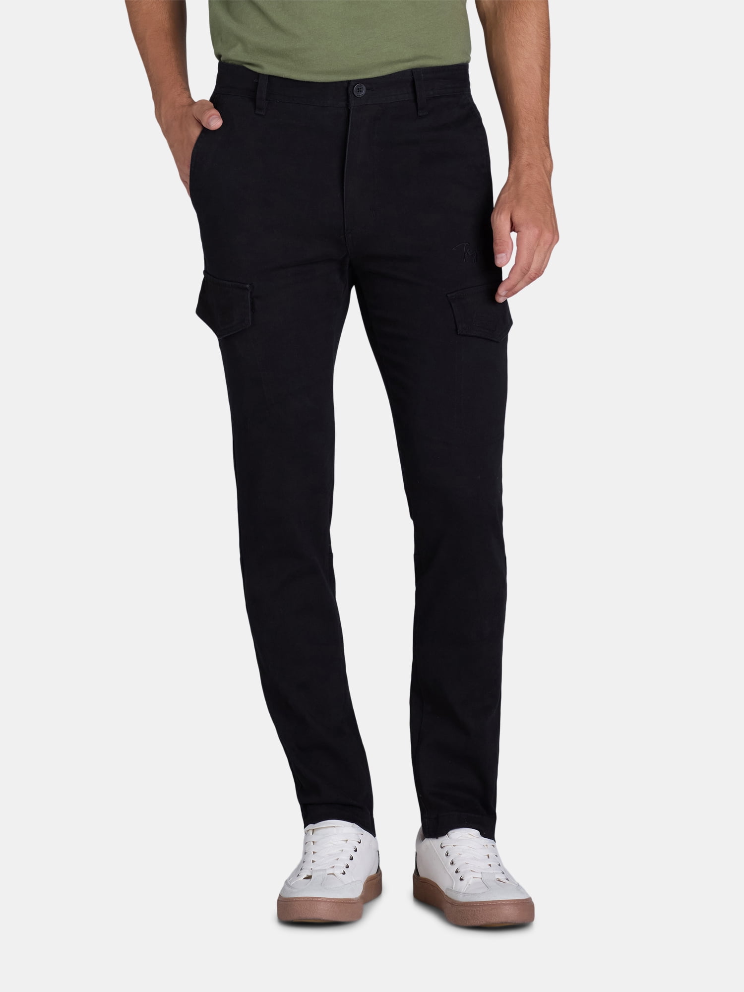 Tony Hawk Men's Stretch Twill Cargo Pants, 30” Inseam, Waist Sizes 30 ...