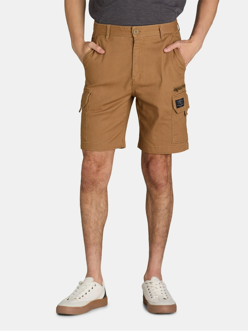 Tony Hawk Men's Stretch Twill Cargo Shorts, 9” Inseam, Waist Sizes